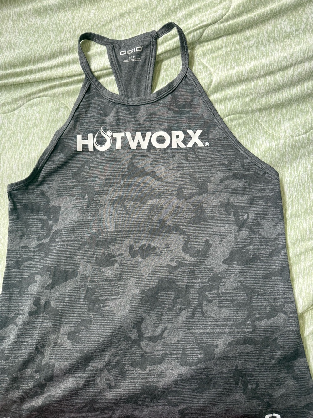 Women’s Black Camo Racerback Tank